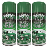 3X Auto Extreme Racing Green Spray Paint 400ml Spray Paint